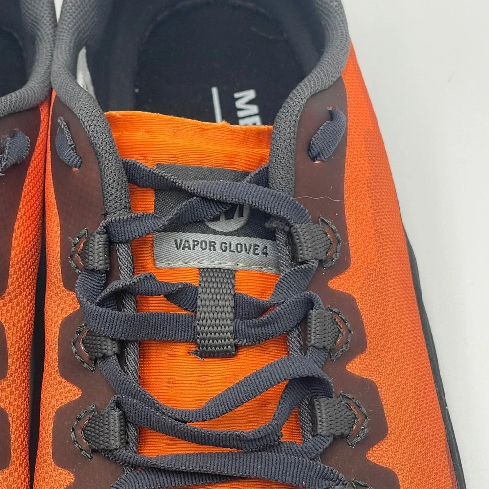 Merrell Vapor Glove 4 Mens Barefoot Running Shoes Orange Grey J16615 Size 10